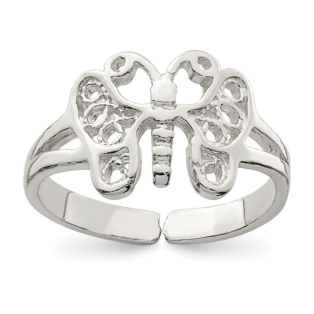 Sterling Silver Butterfly Toe Ring