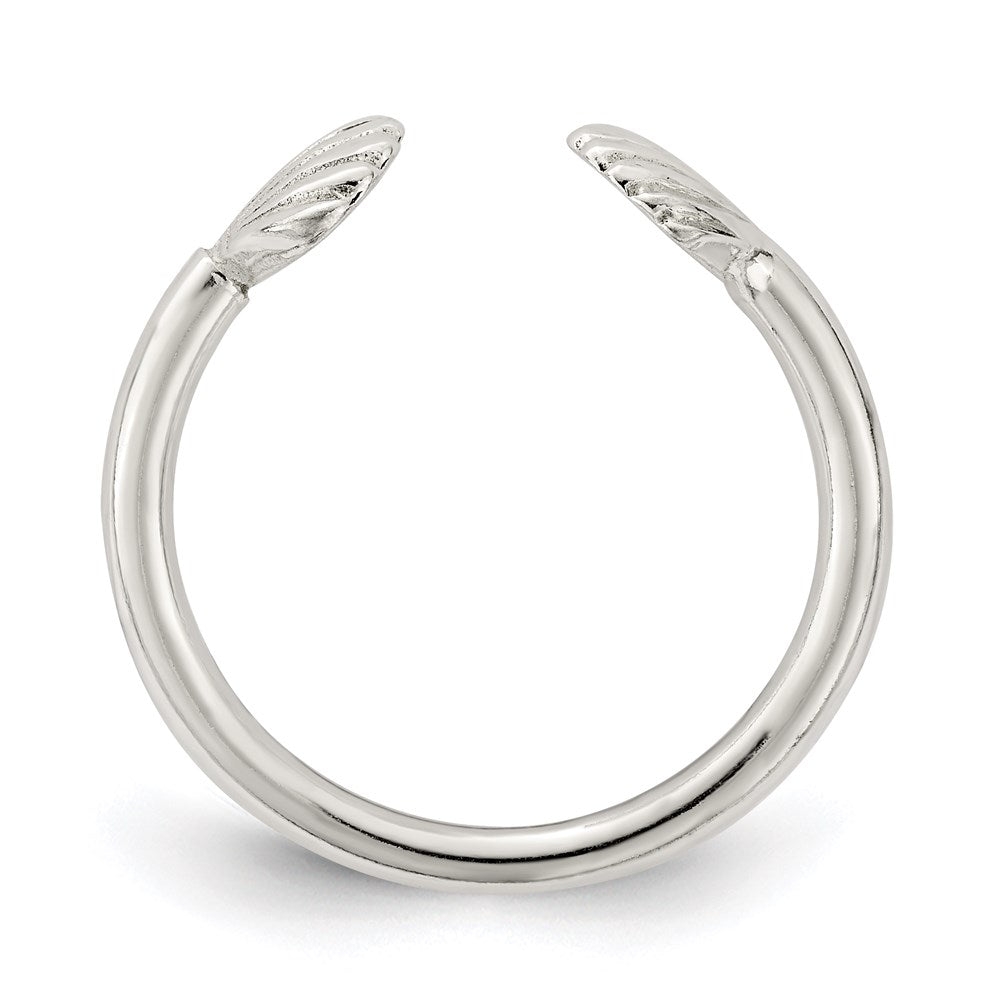 Sterling Silver Polished Shell Ring