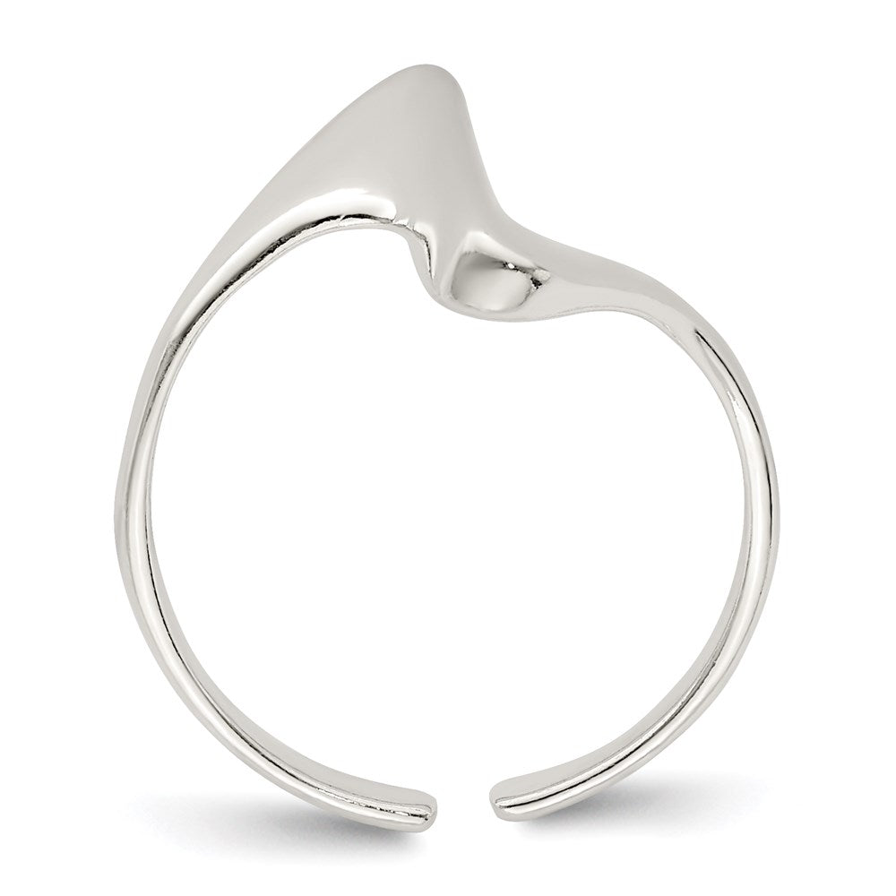 Sterling Silver Adjustable Polished Toe Ring