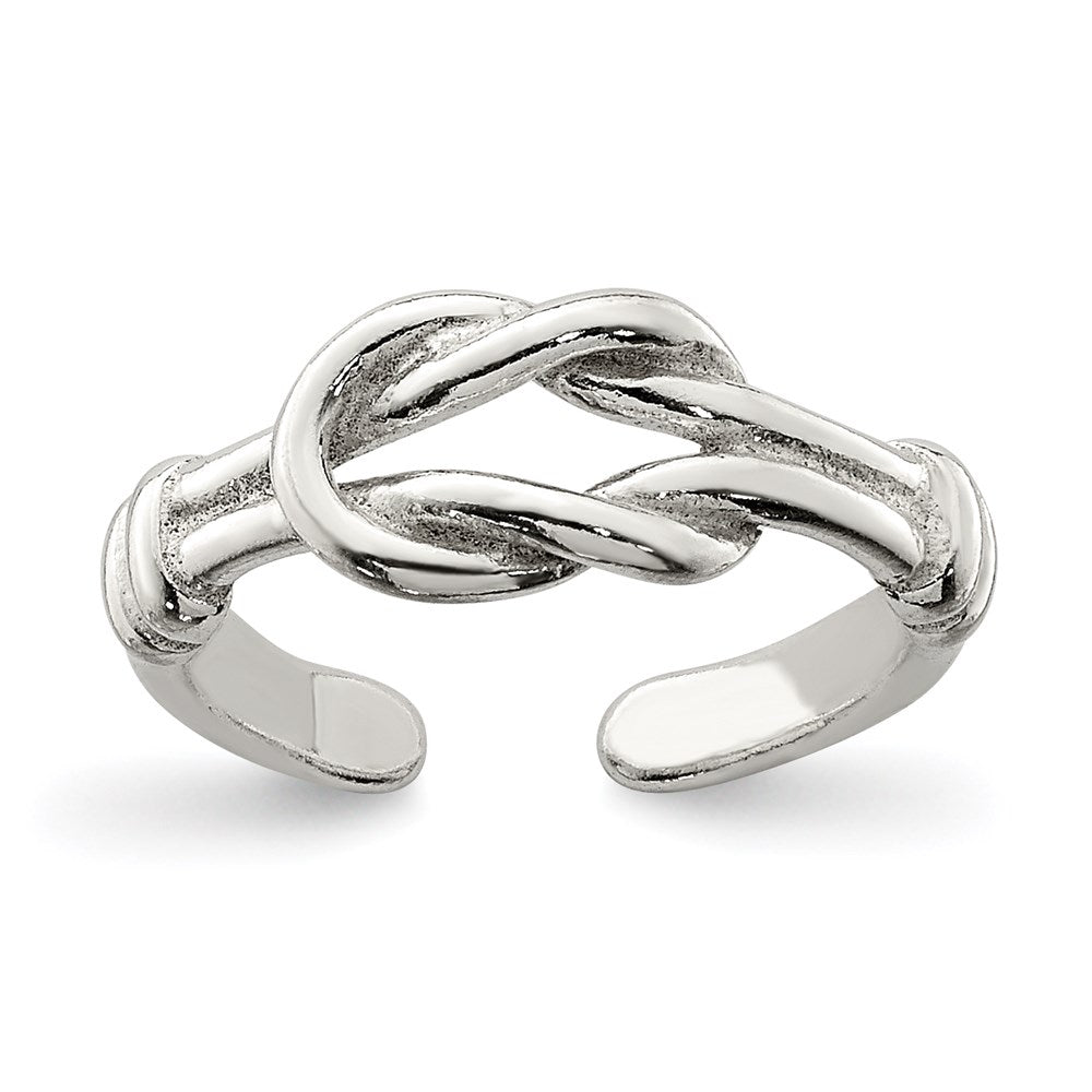 Sterling Silver Love Knot Toe Ring