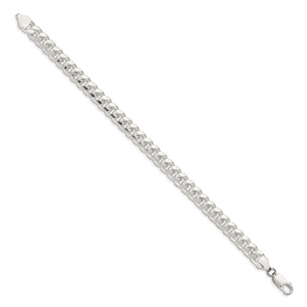 Sterling Silver Domed w/ Side D/C Curb Chain