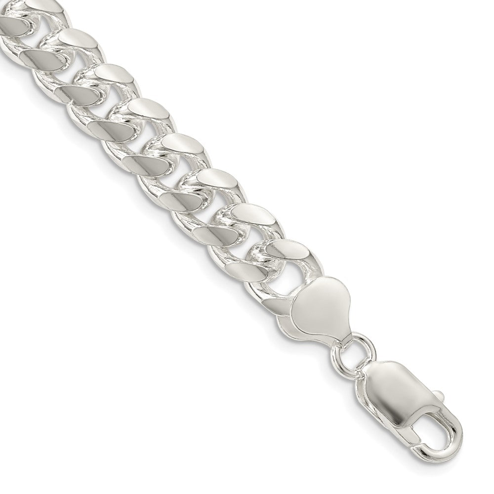Sterling Silver Domed w/ Side D/C Curb Chain