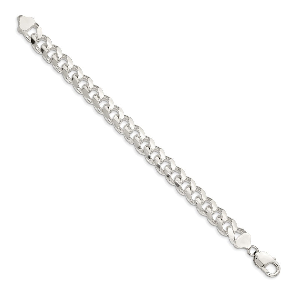 Sterling Silver Domed w/ Side D/C Curb Chain