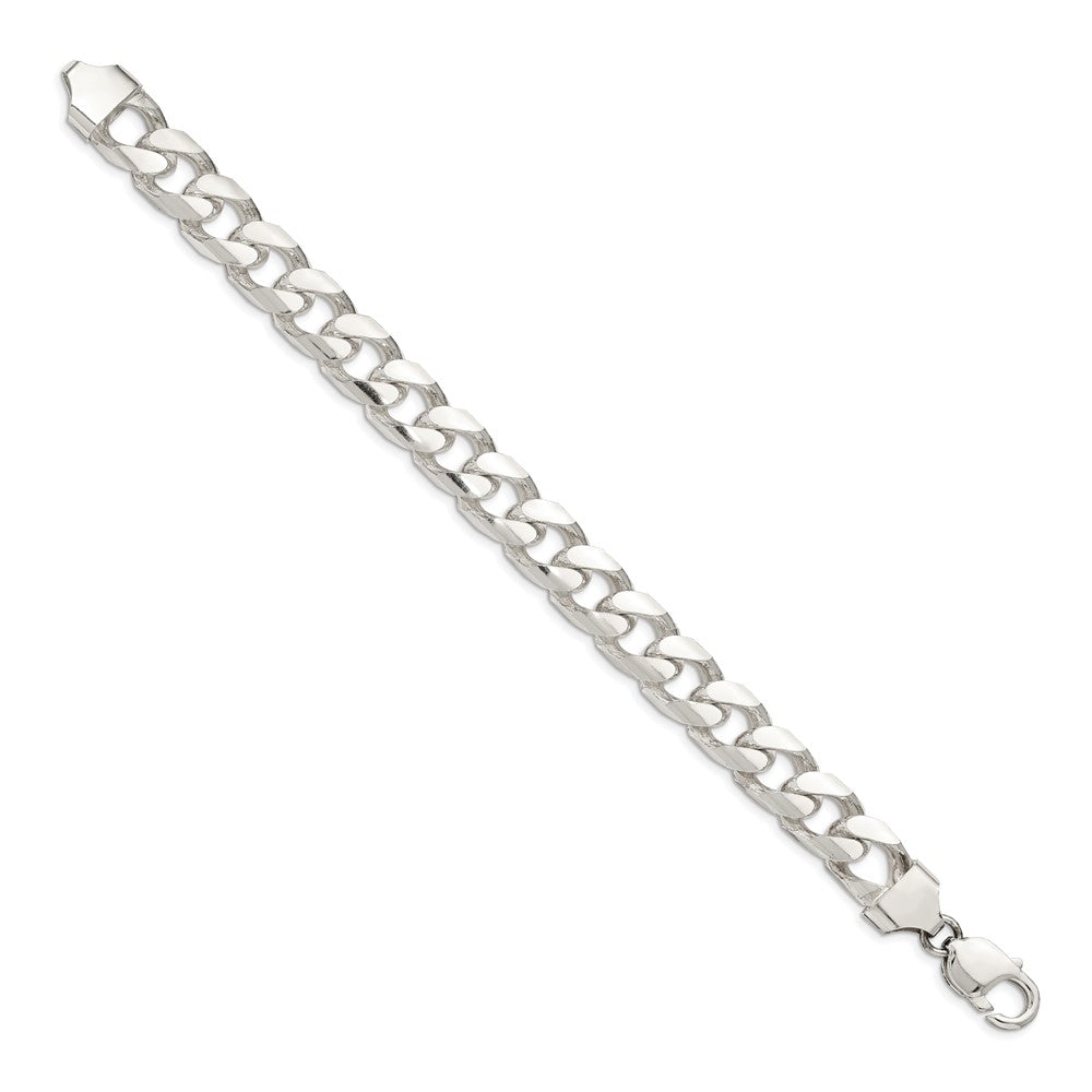 Sterling Silver Domed w/ Side D/C Curb Chain