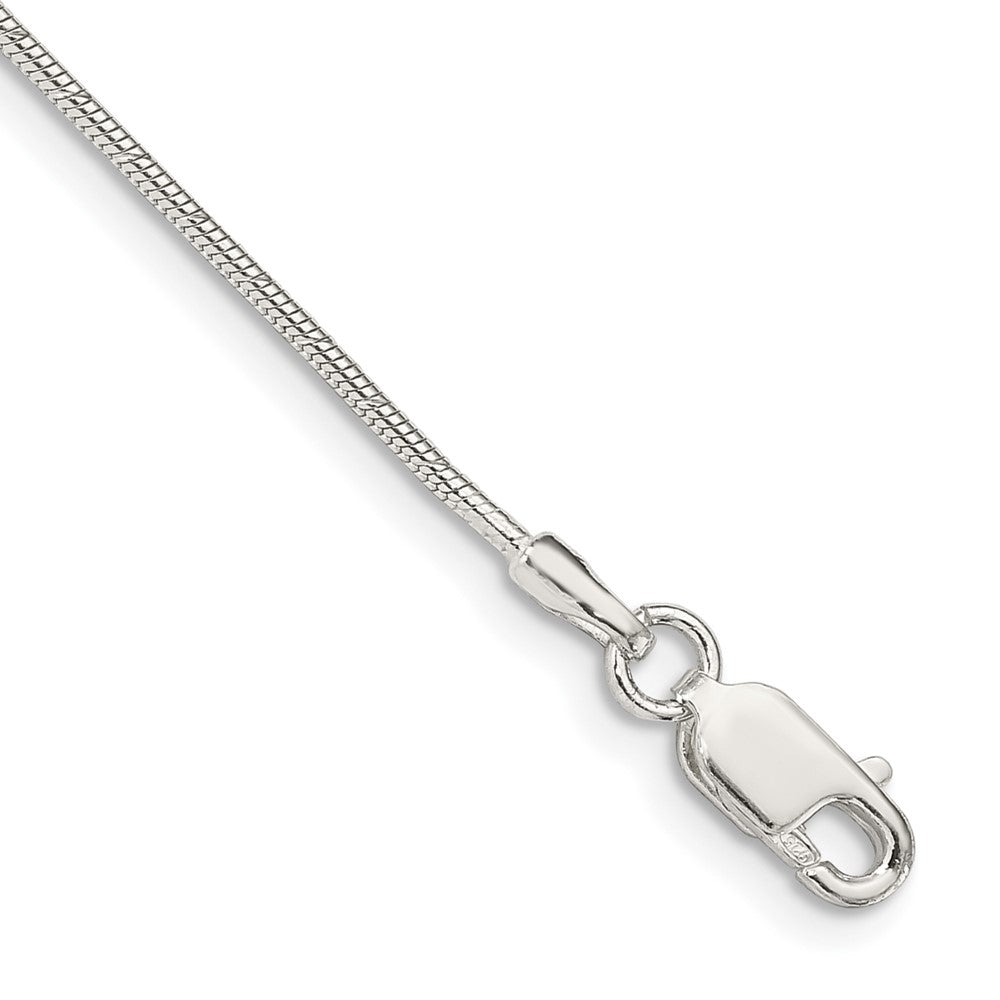 Sterling Silver Patterned Diamond-cut Snake Chain