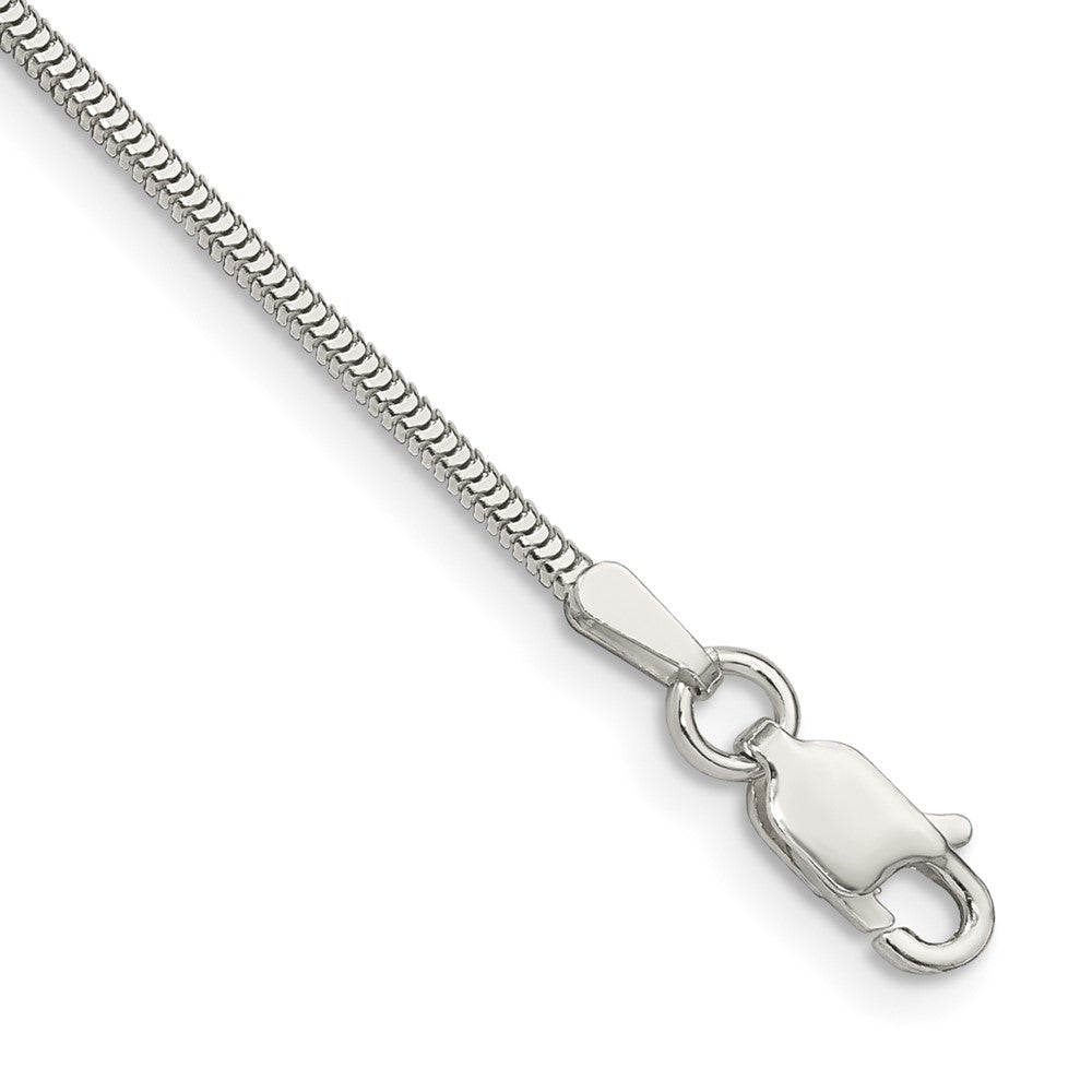Sterling Silver Diamond-cut Flat Snake Chain