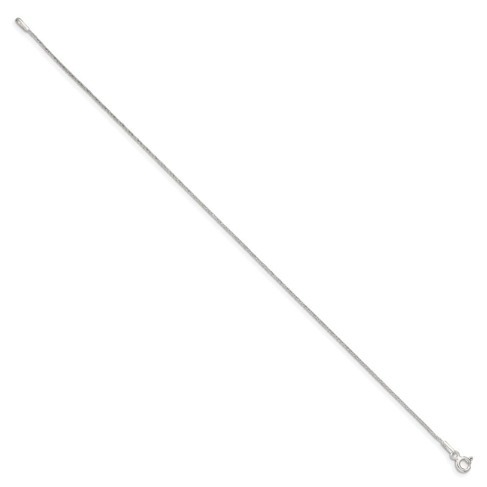 Sterling Silver Diamond-cut Round Spiga Chain