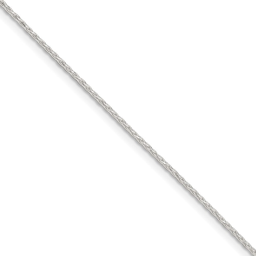 Sterling Silver Diamond-cut Round Spiga Chain