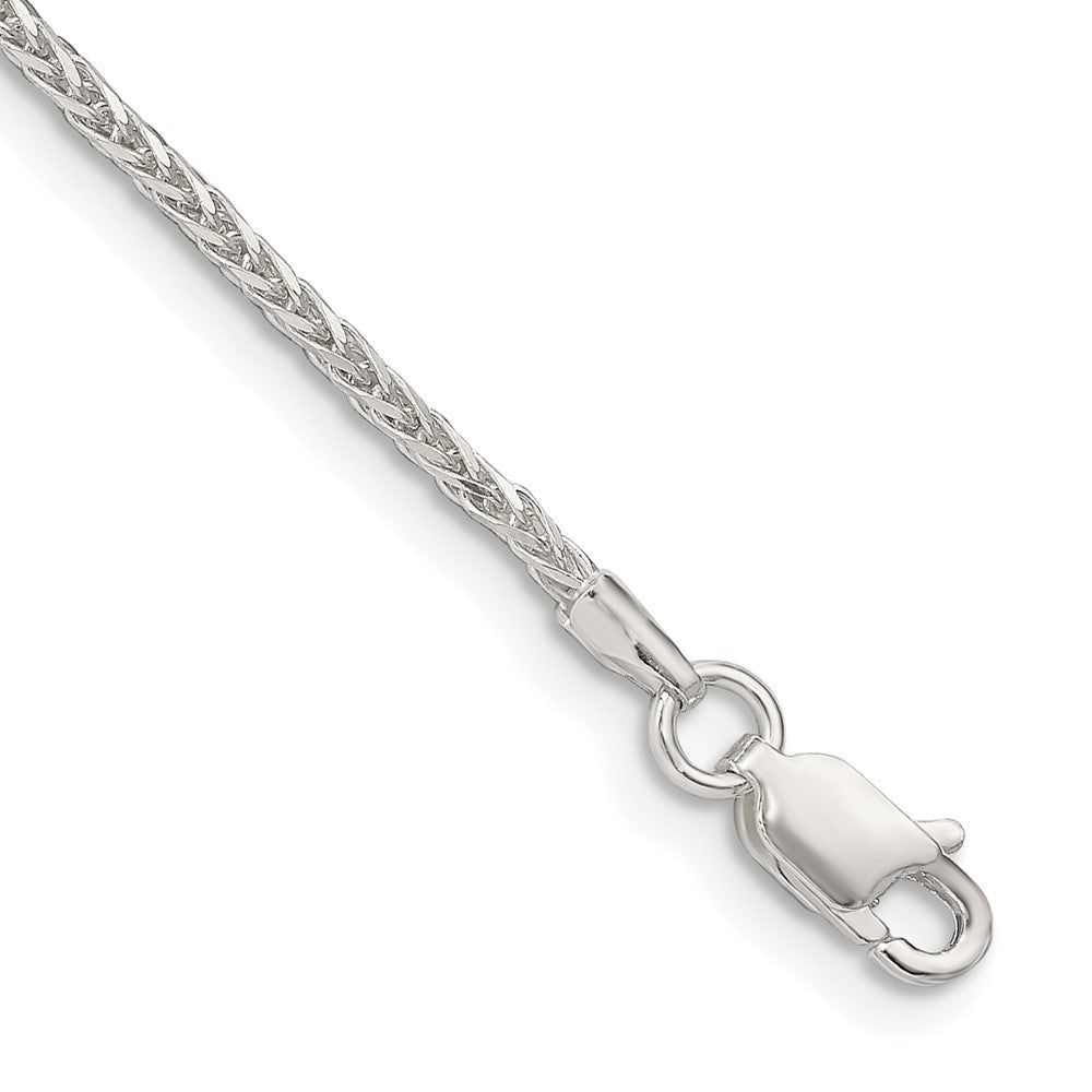 Sterling Silver Diamond-cut Round Spiga Chain
