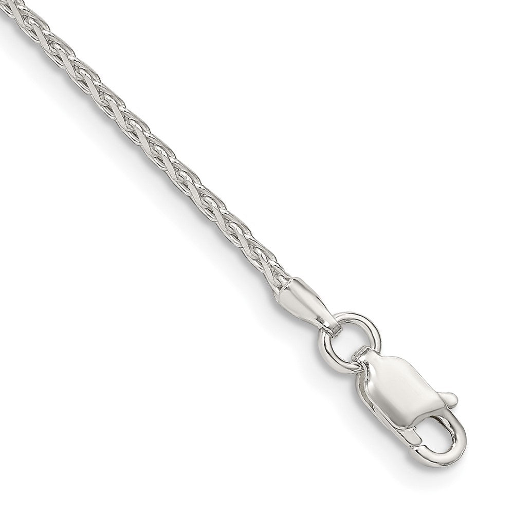 Sterling Silver Diamond-cut Round Spiga Chain