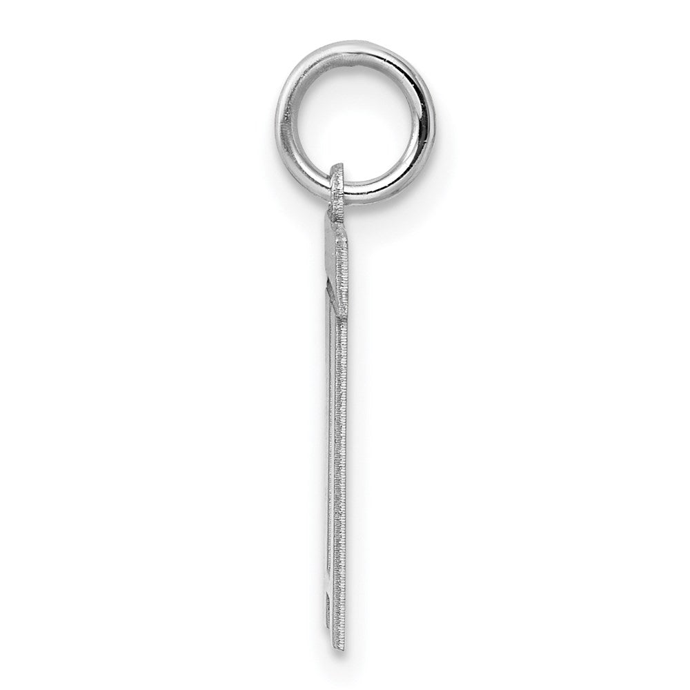 Sterling Silver/Rhodium-plated Polished Number 11 Charm