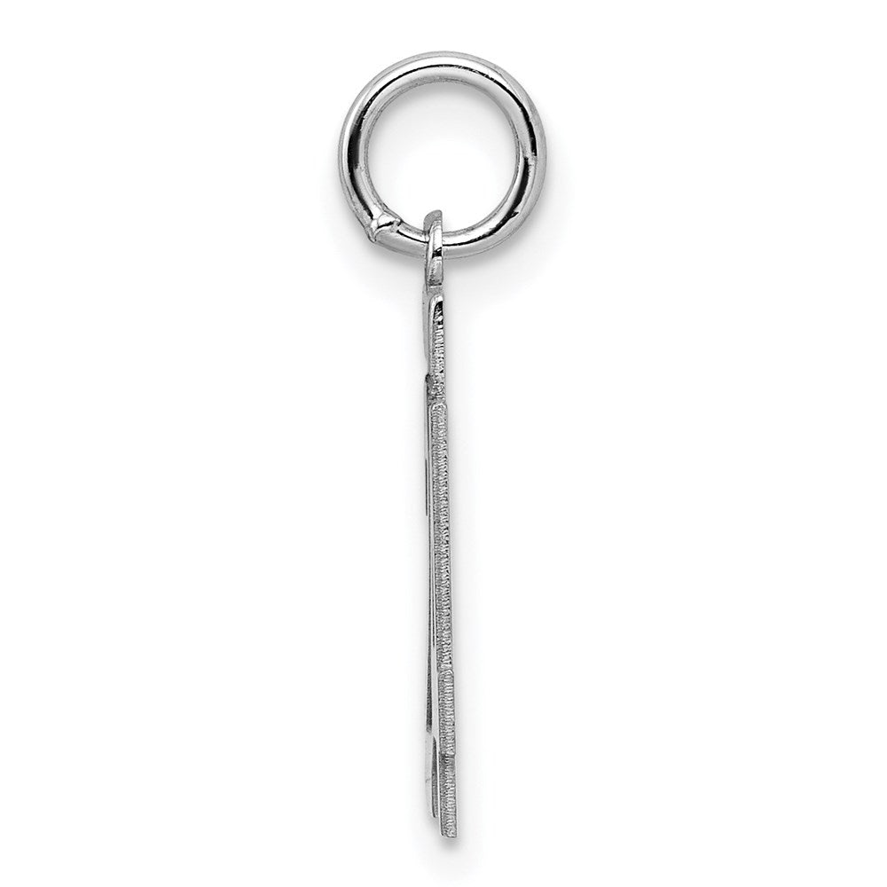 Sterling/Silver Rhodium-plated Polished Number 24 Charm