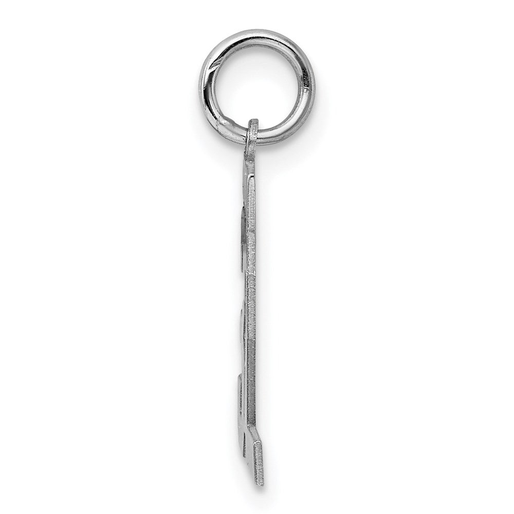 Sterling/Silver Rhodium-plated Polished Number 32 Charm