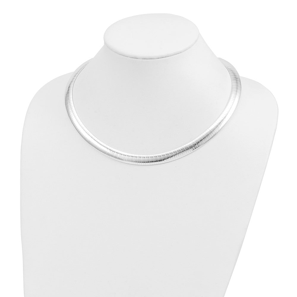 Sterling Silver Polished Cubetto Necklace