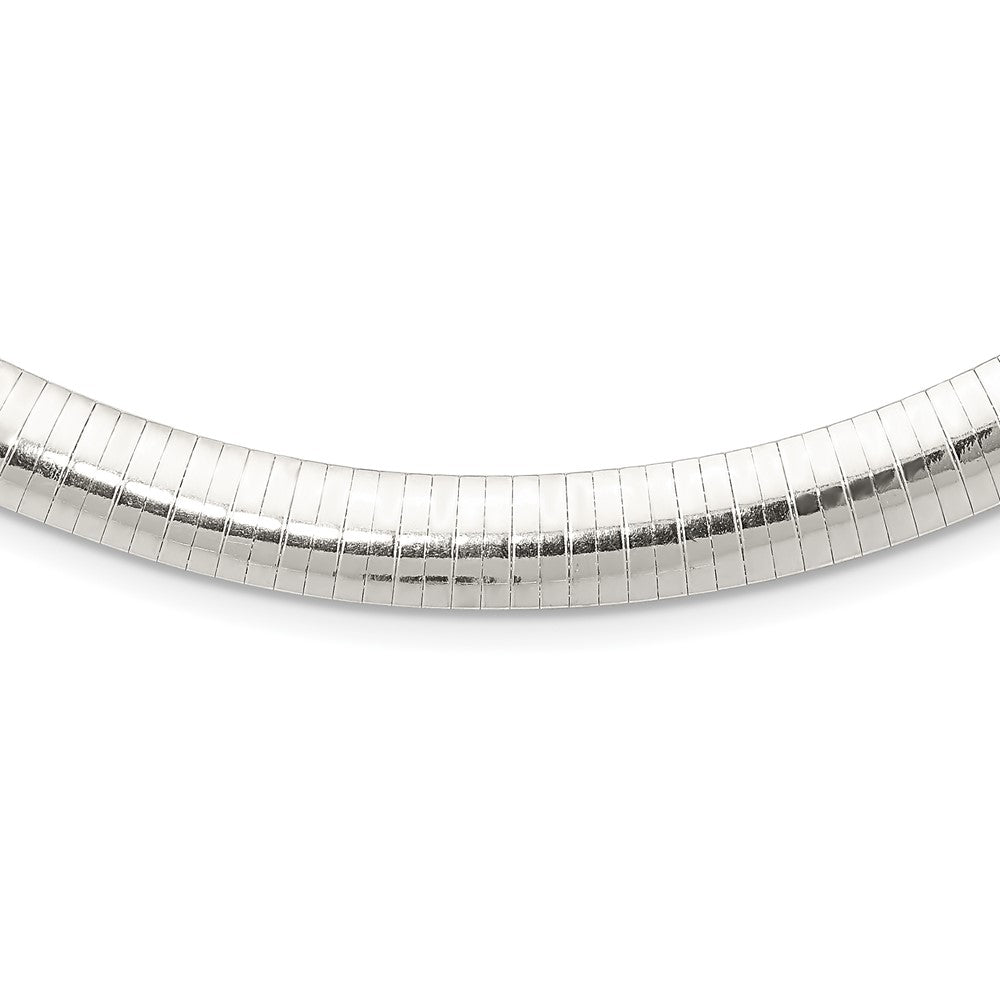 Sterling Silver Polished Cubetto Necklace