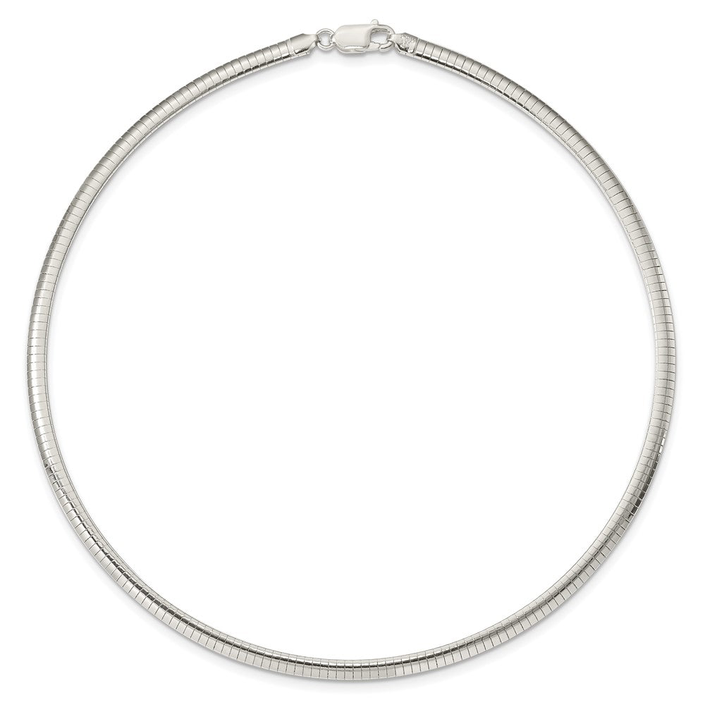 Sterling Silver Polished Cubetto Necklace