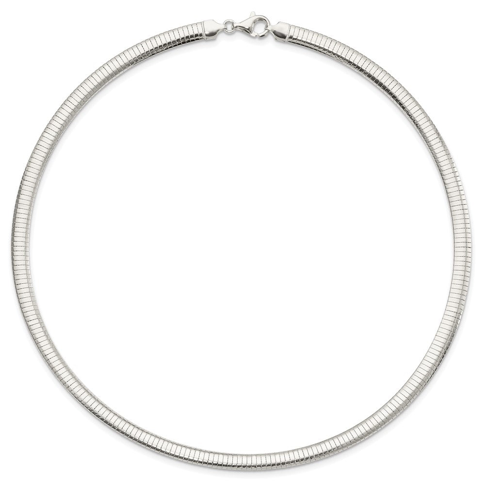 Sterling Silver Polished Cubetto Necklace