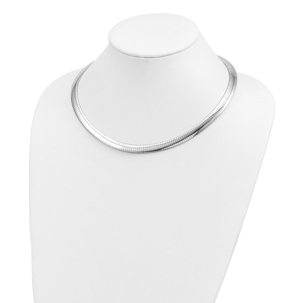 Sterling Silver Polished Cubetto Necklace