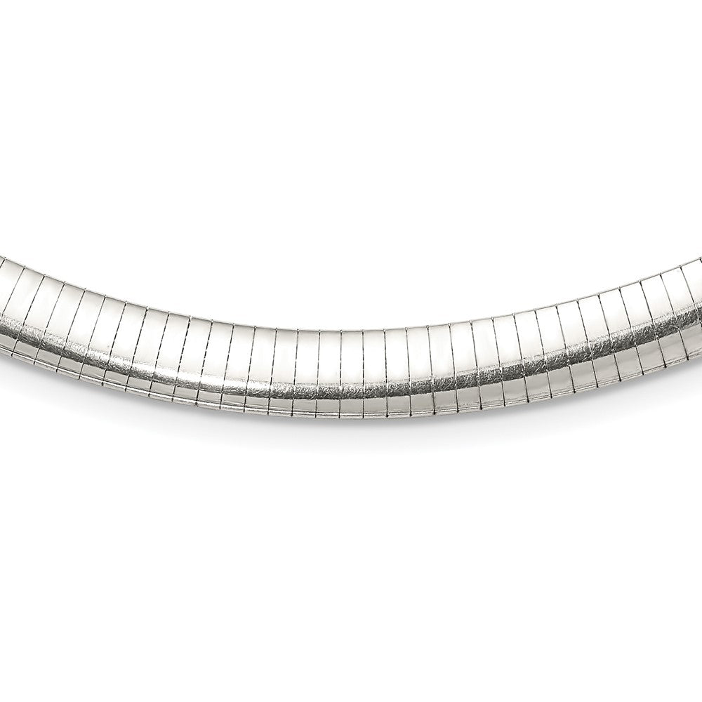 Sterling Silver Polished Cubetto Necklace