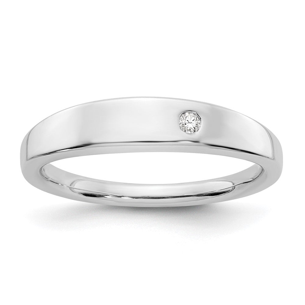 White Ice Sterling Silver Rhodium-plated Diamond Ring