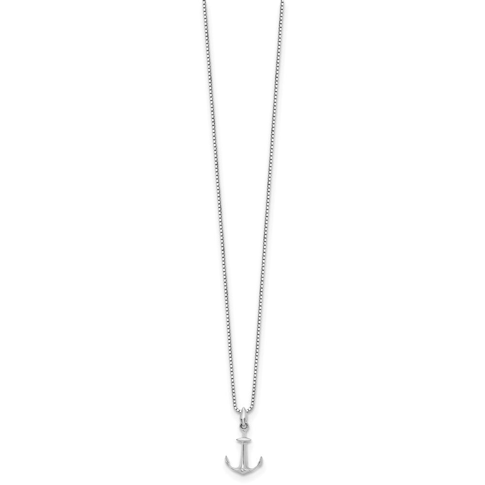 White Ice Sterling Silver Rhodium-plated 18 Inch Diamond Necklace with 2 Inch Extender