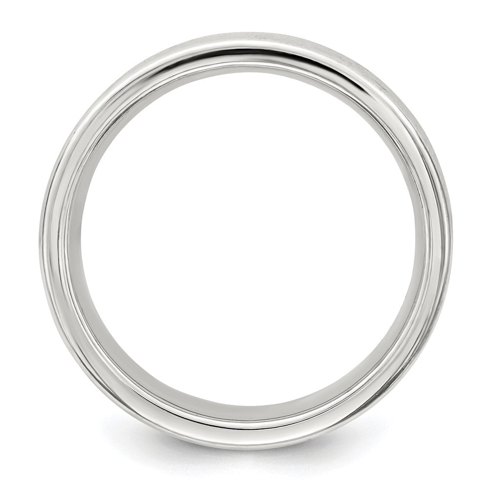 Sterling Silver Rhodium-plated Polished Fancy Band Size 5