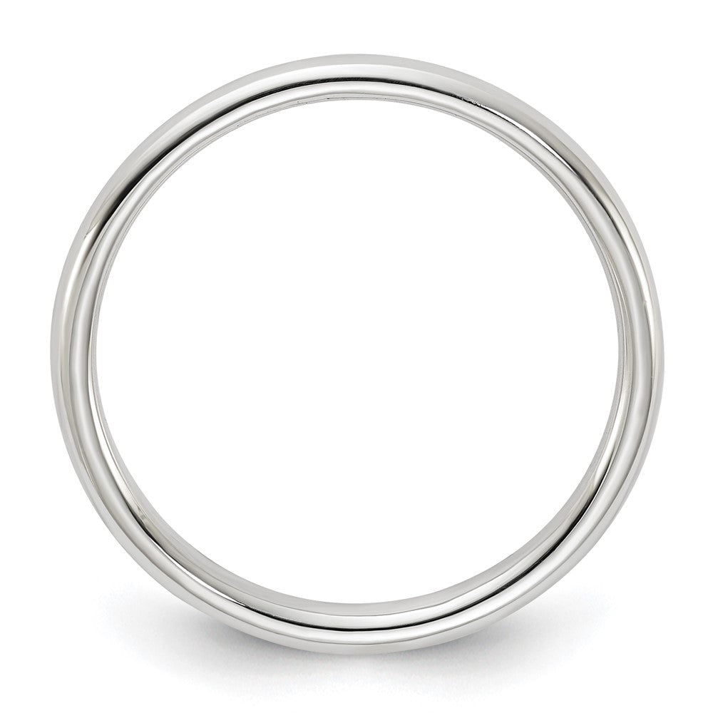 Sterling Silver Half Round Size 7.5 Band