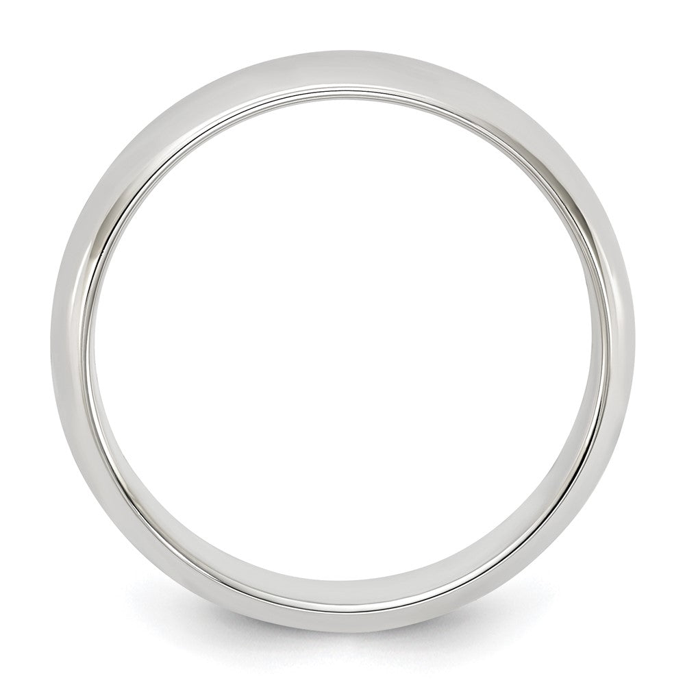 Sterling Silver Half Round Size 8.5 Band
