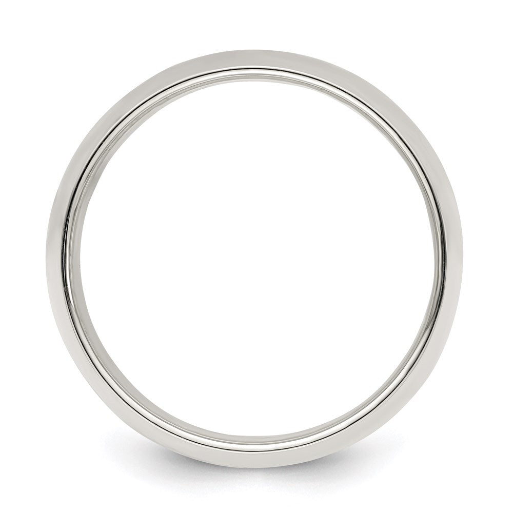 Sterling Silver Half Round Size 4 Band