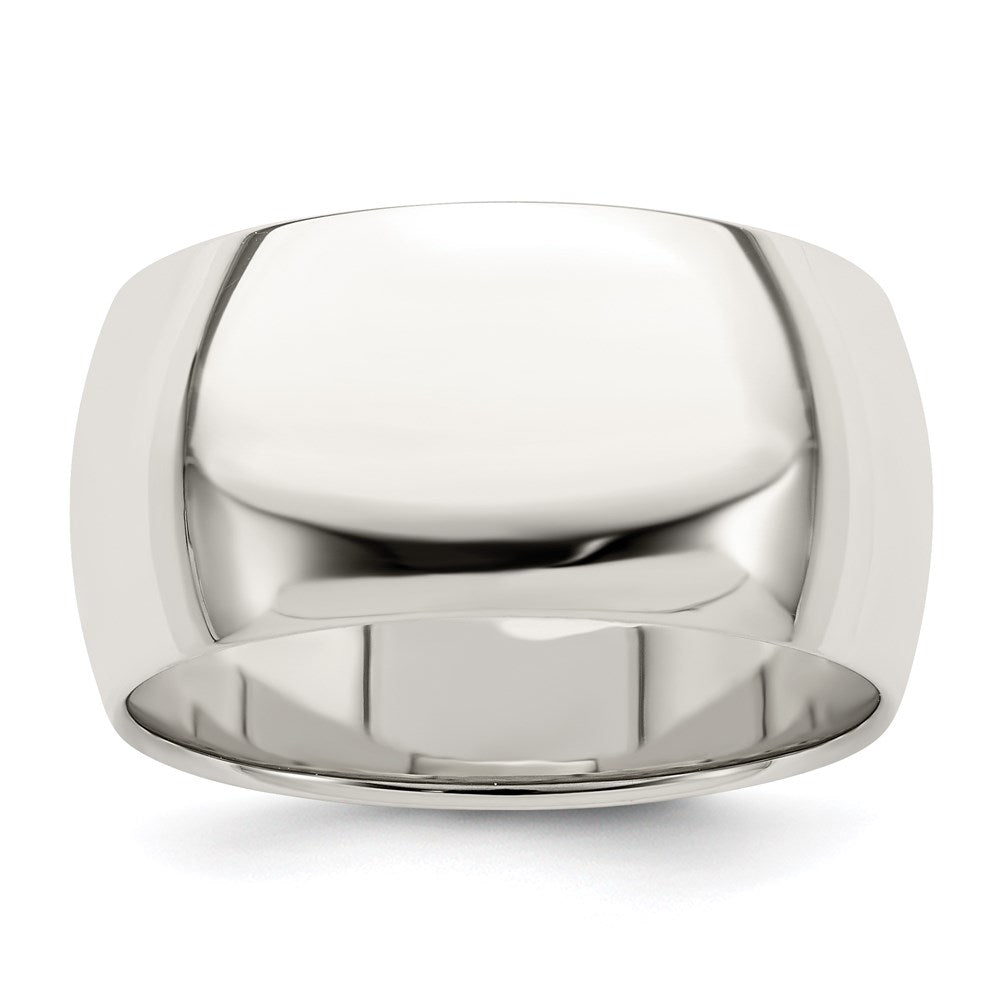 Sterling Silver Half Round Size 7.5 Band