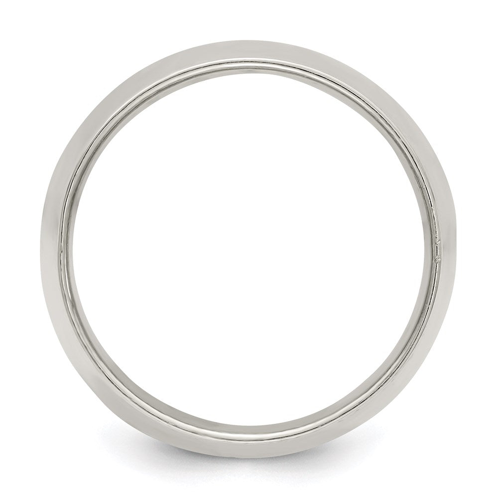 Sterling Silver Half Round Size 4 Band