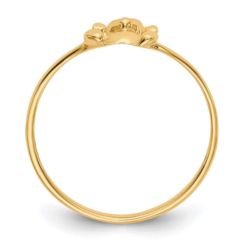 14k Polished Teddy Bear Size 5 Ring