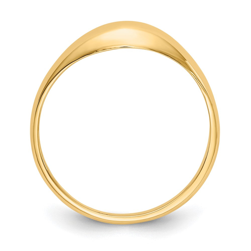 14k Polished Dome Size 5 Ring