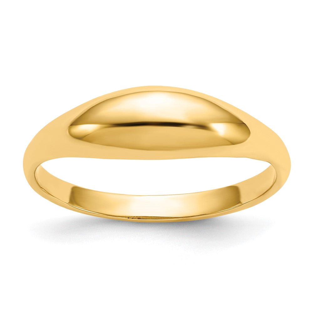 14k Polished Dome Size 5 Childs Ring