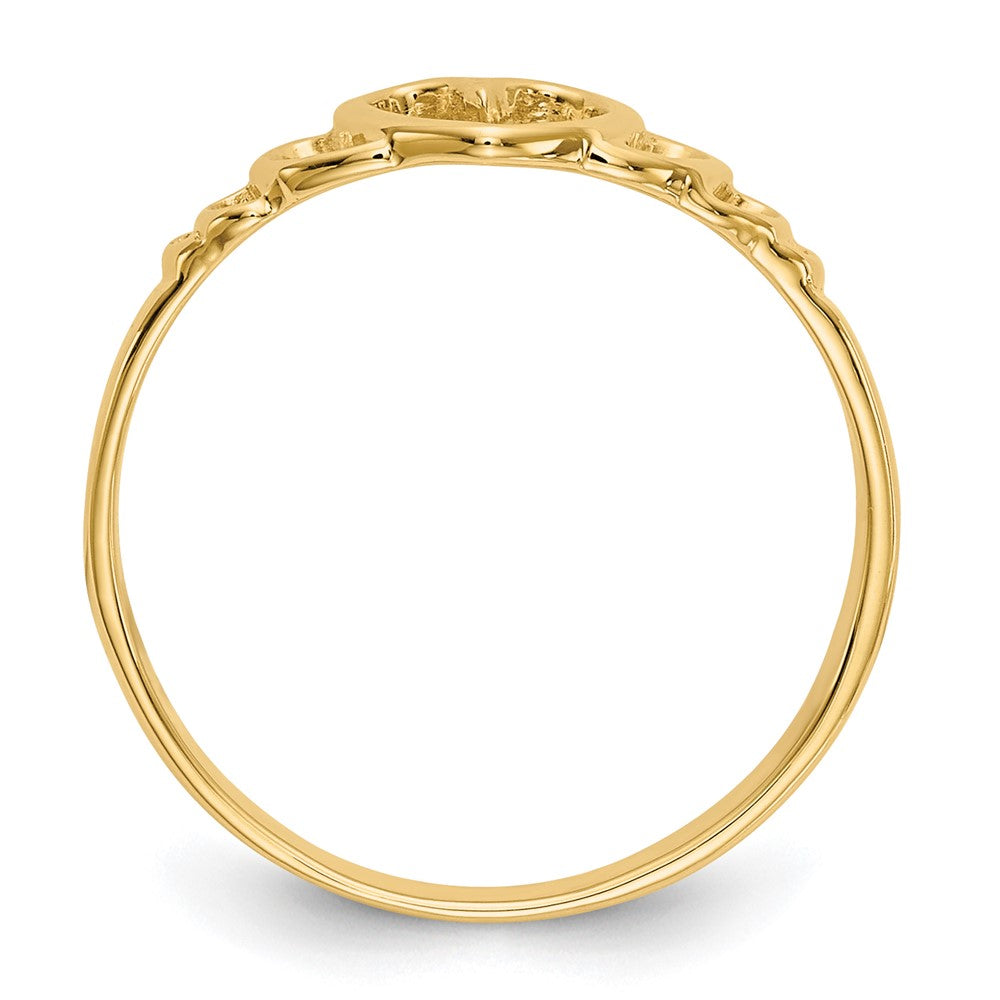 14k Heart Size 4.5 Ring