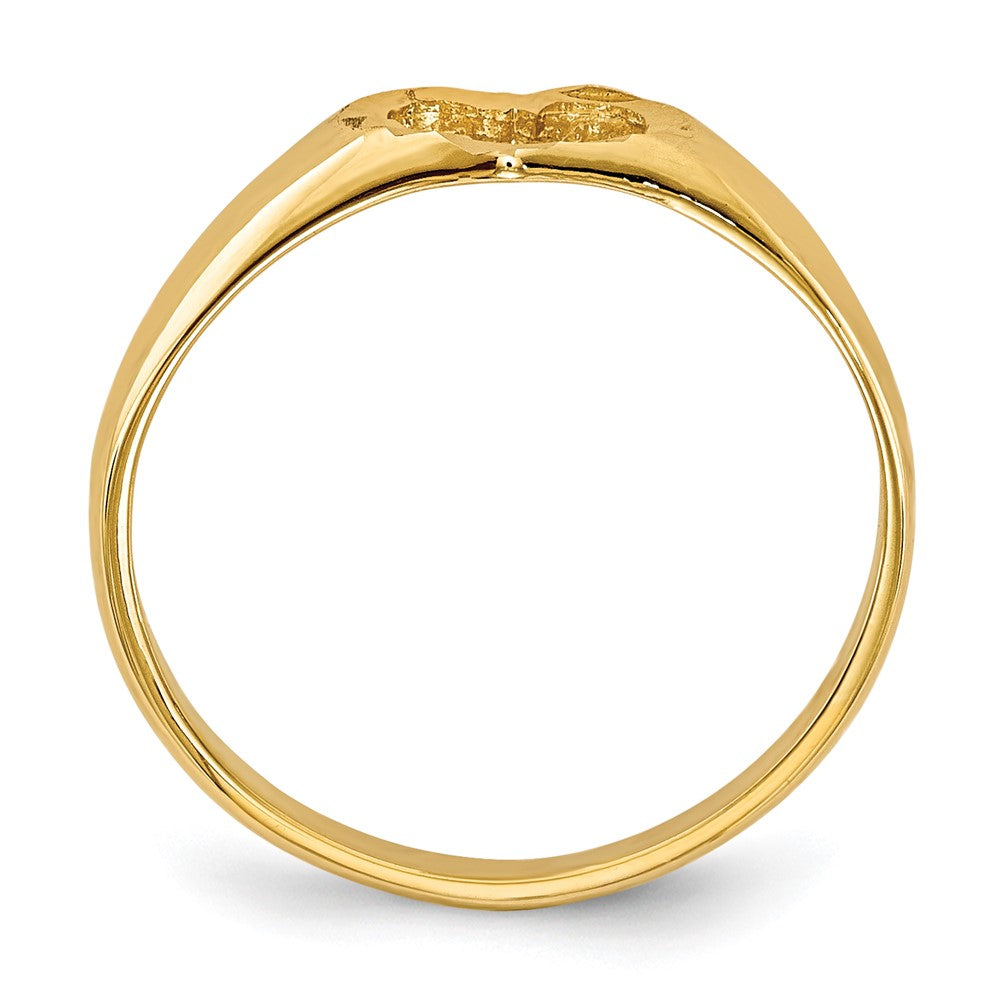 14k Cut-out Heart Size 3 Ring
