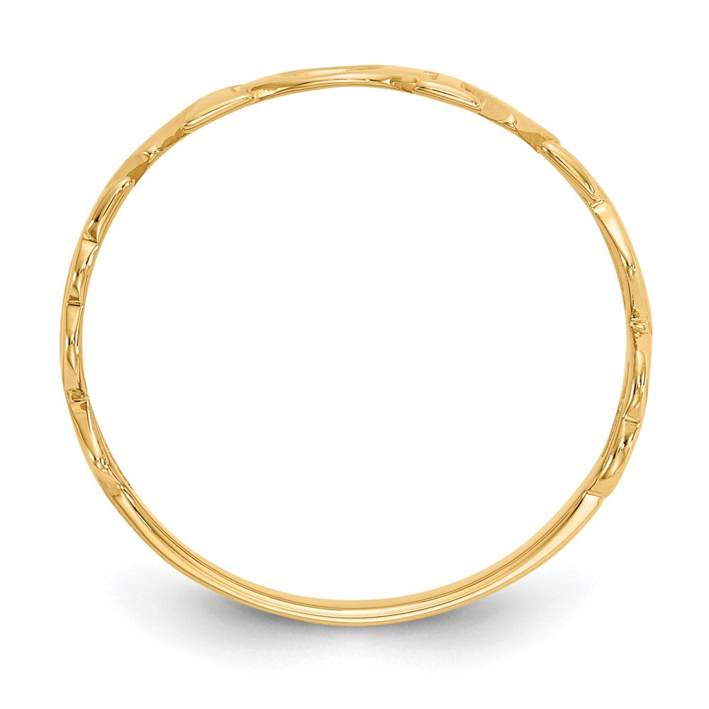 14k Polished Mom Ring
