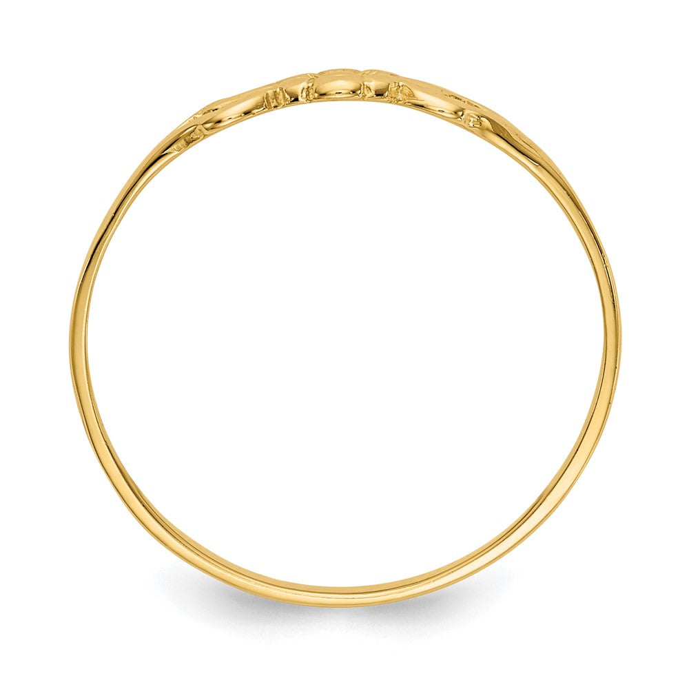14K Flower Size 5 Ring