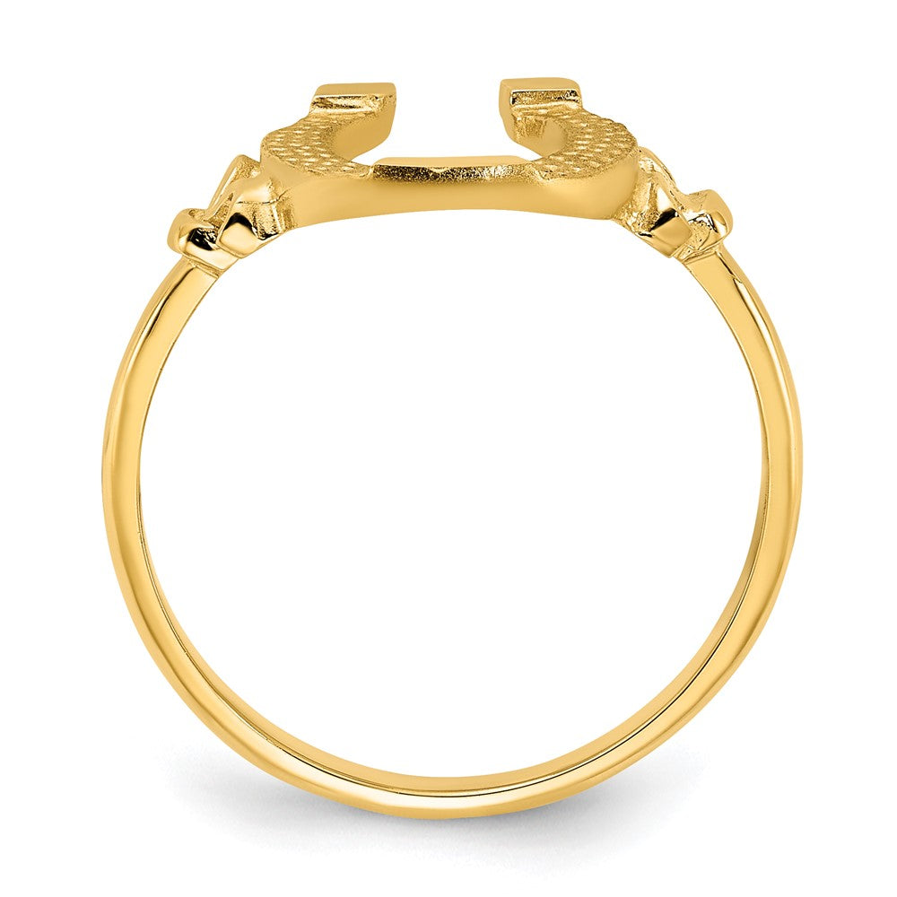 14k Polished Horseshoe Ring