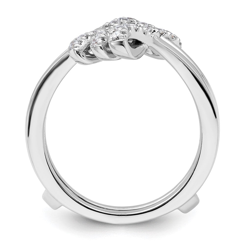 14K White Gold Diamond Guard