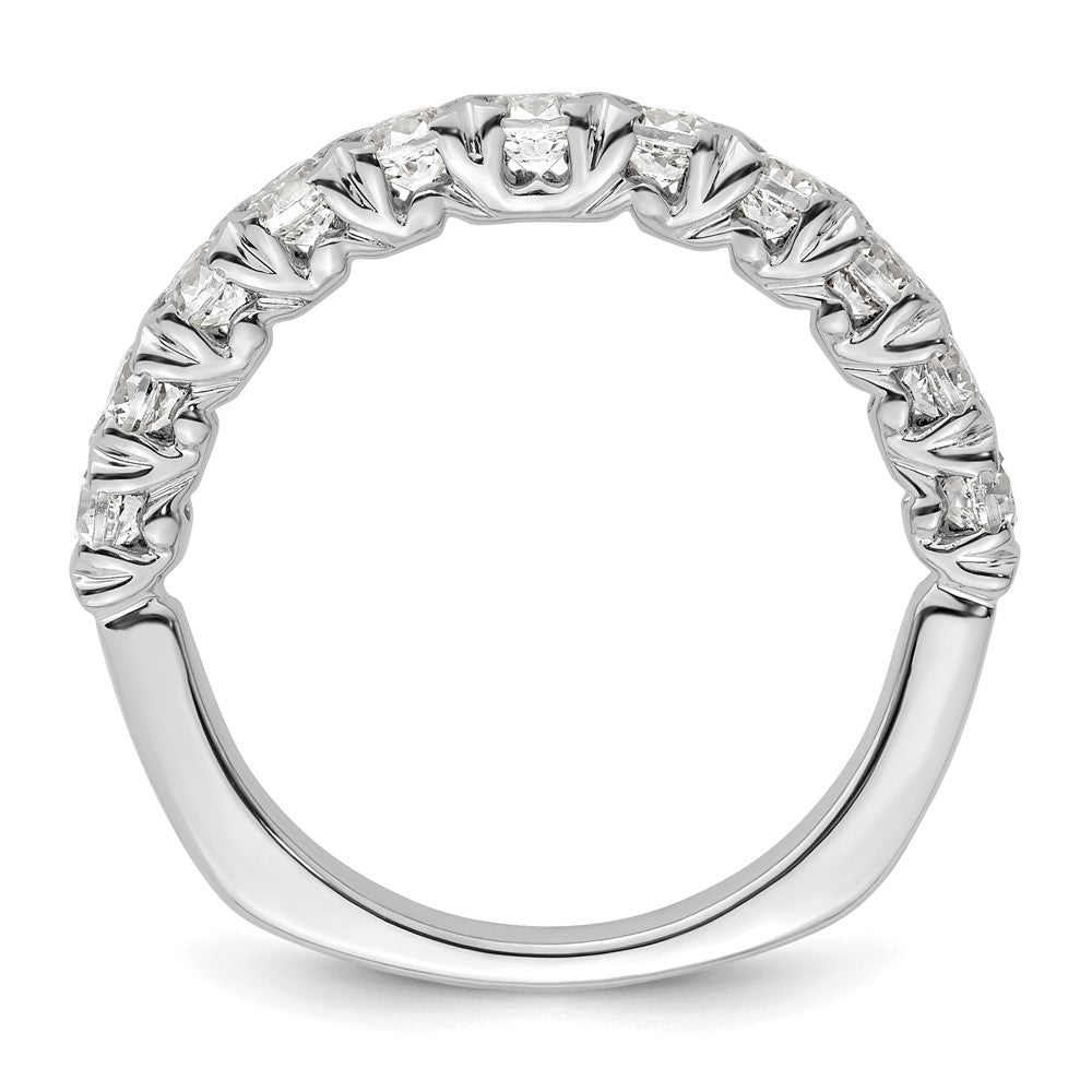 14k White Gold Diamond Wedding Band