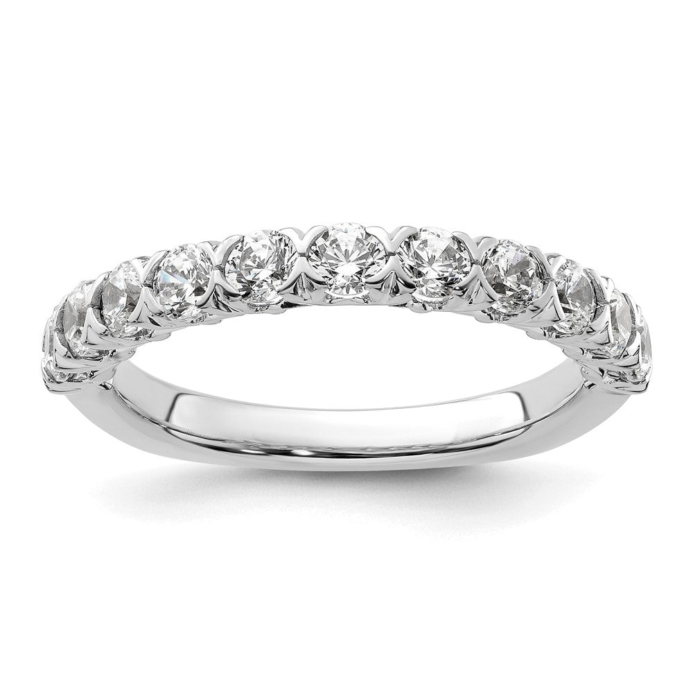 14k White Gold Diamond Wedding Band