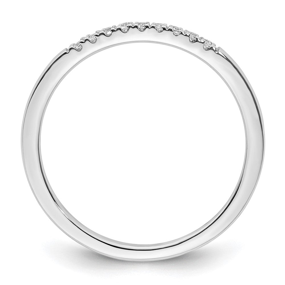 14k White Gold Diamond Wedding Band