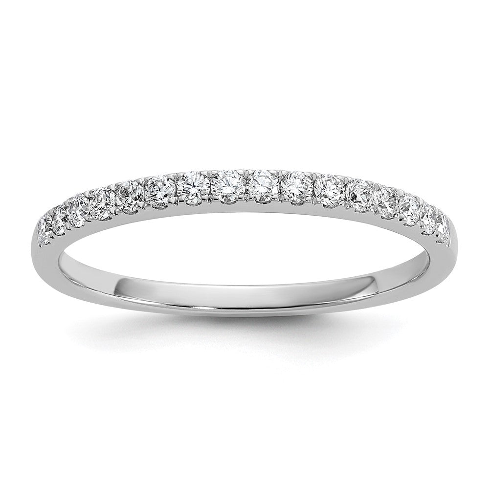 14k White Gold 1/4 carat Diamond Complete Wedding Band