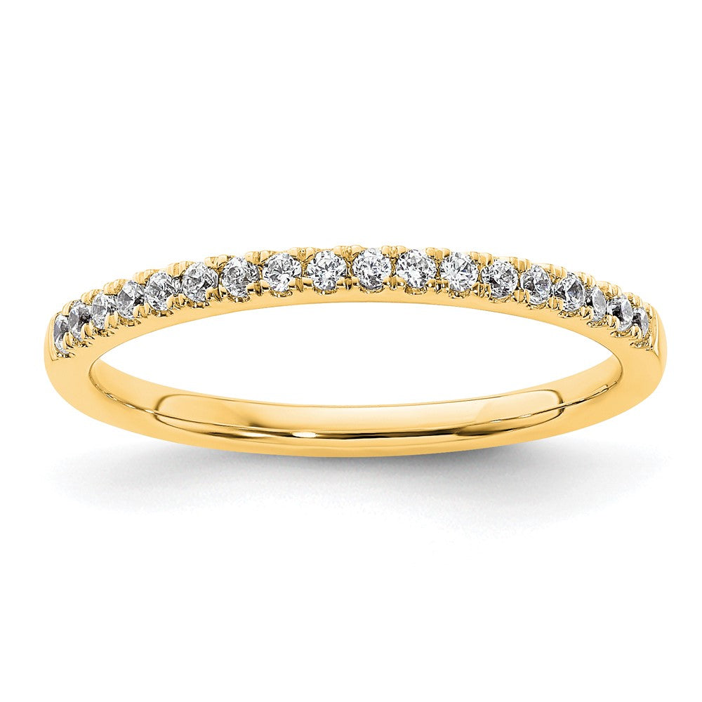 14k Diamond Wedding Band