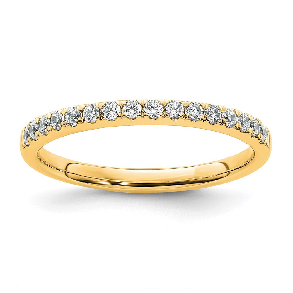 14k Yellow Gold Diamond Wedding Band