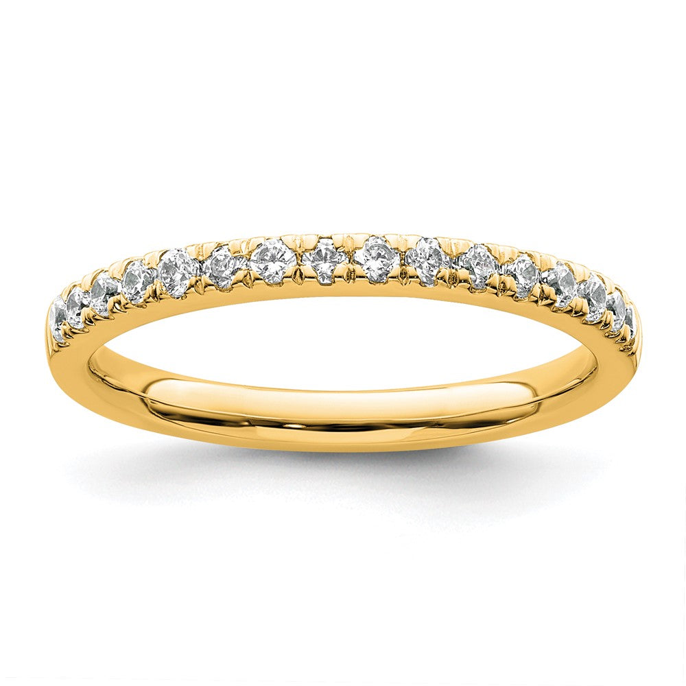 14k Diamond Wedding Band