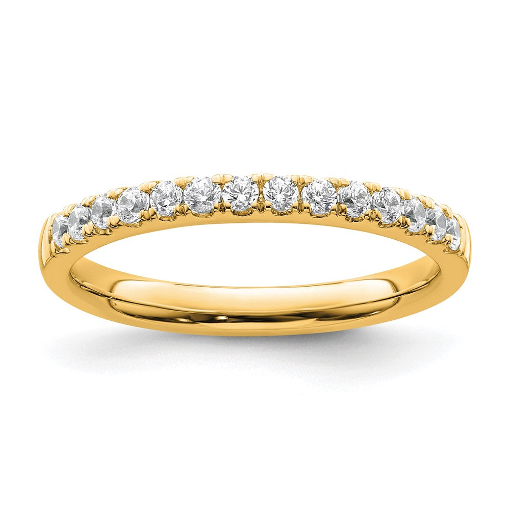 14k Diamond Wedding Band