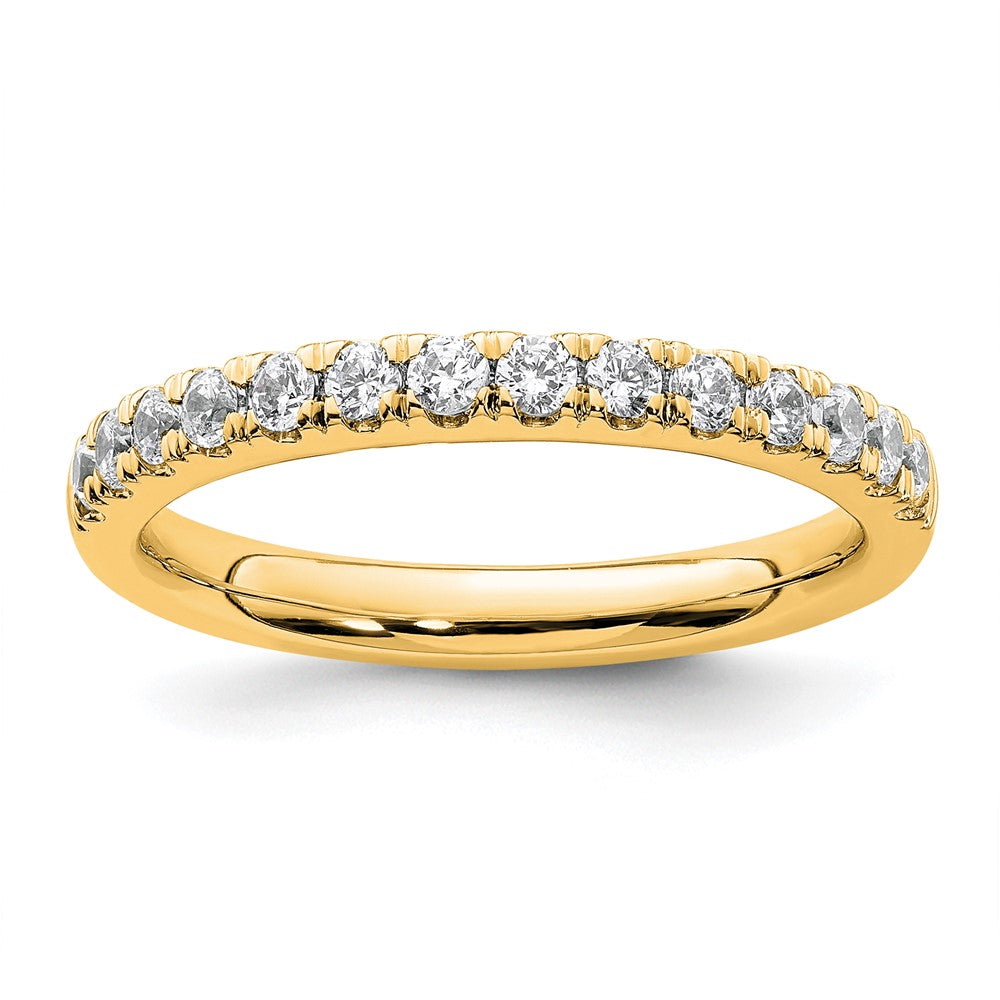 14k Diamond Wedding Band