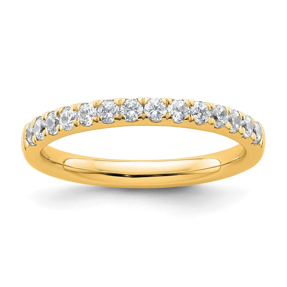 14k Diamond Wedding Band